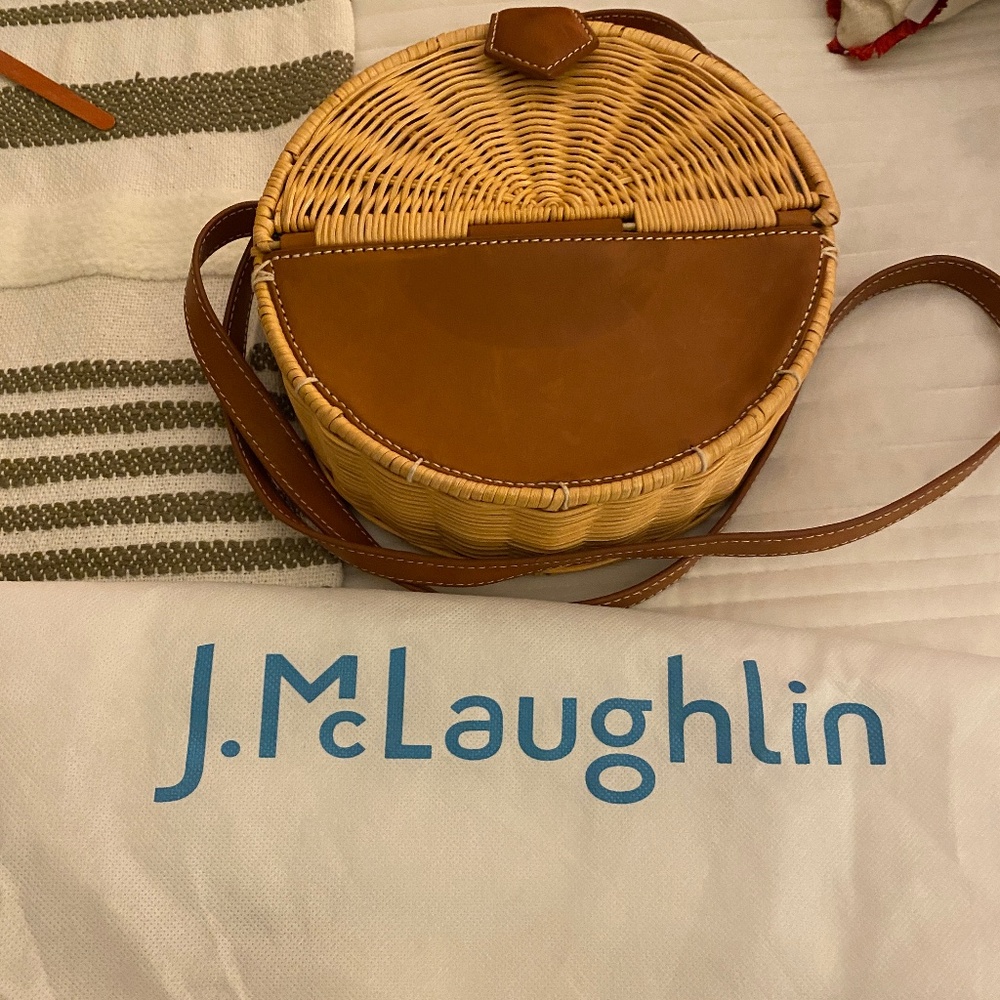 J Mclaughlin Rattan purse